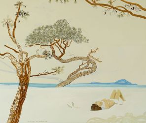 Elias Papanikolaou / pigment powders on canvas