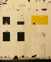 Elias Papanikolaou / pigment powders on canvas