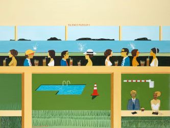 Ηλίας Παπανικολάου / χρωστικές σκόνες σε καμβά