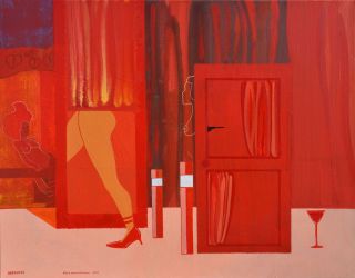 Ηλίας Παπανικολάου / χρωστικές σκόνες σε καμβά