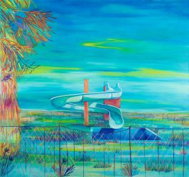 Evi Zampeli / oil and oilpastel on canvas