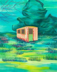 Evi Zampeli / oil and oilpastel on canvas